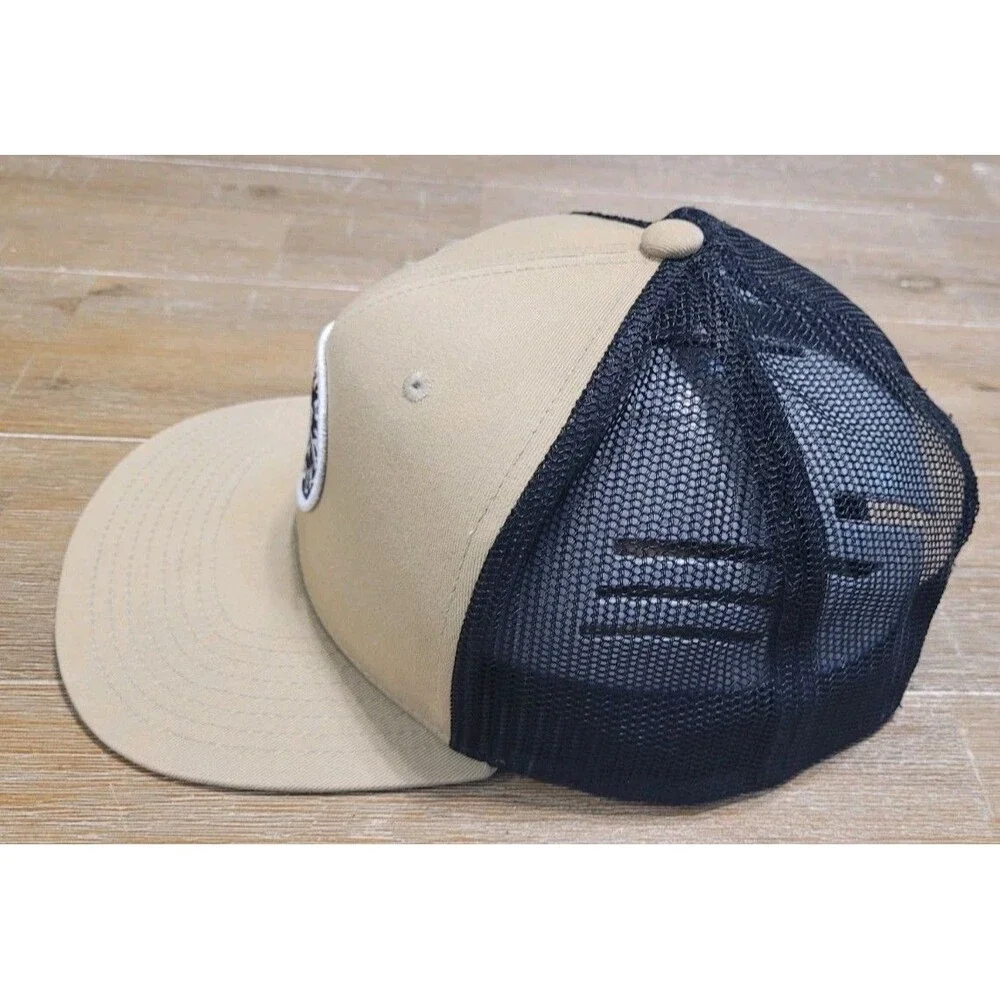 Brixton Two-Tone Tan and Black Mesh Patch Trucker Hat